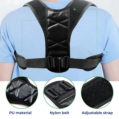 PerfectAlign Back Brace Posture Corrector Support - Adjustable