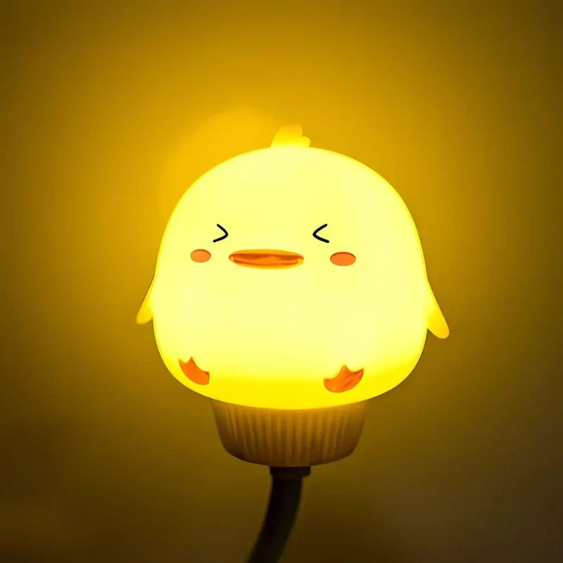 Cutely Animal Kids Night Light - Soft LED, Kids Room Lamp
