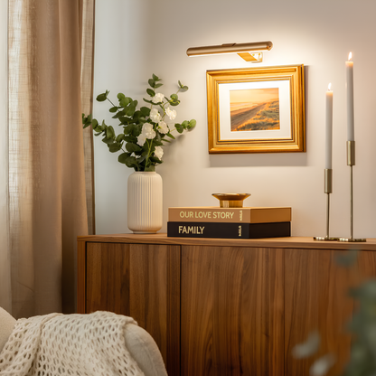 Cordless Wall Art Light - Dimmable LED, Remote