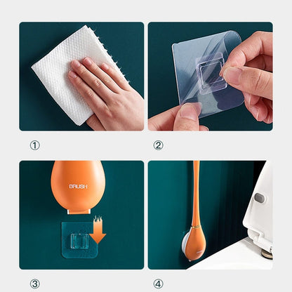 Modern Flexible Silicone Toilet Brush