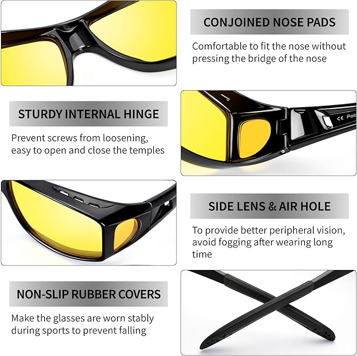 Polarized Riding Glasses for Night Driving