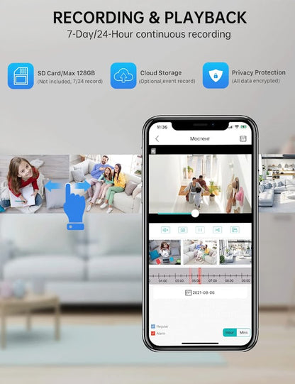 Security Light Bulb Camera - 360° Surveillance, 2-Way Audio, Easy Installation