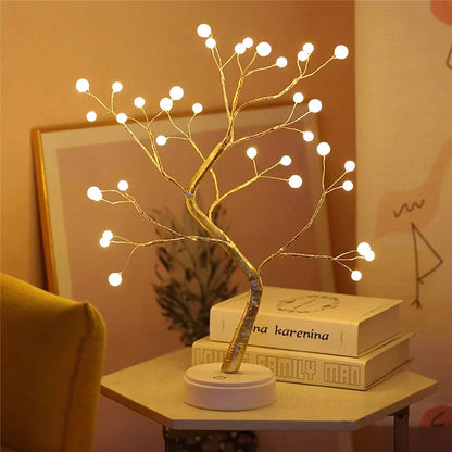 Fairy Light Tree Lamp - LED Bonsai Table Lamp, Warm White