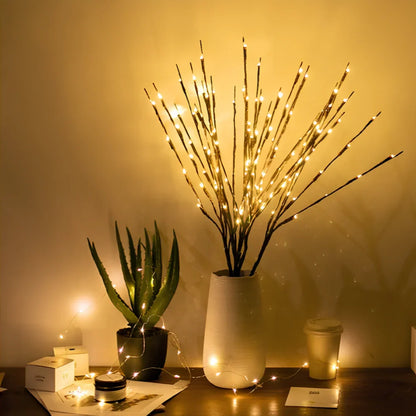 Lighted Flower Branches - LED Twig Lights, Warm White