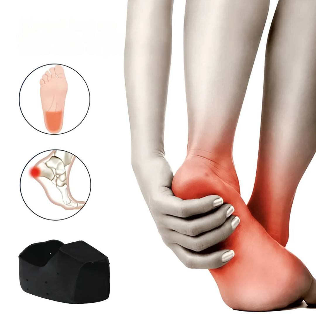 GelCush Heel Cups for Heel & Arch Support - Soft Gel Inserts
