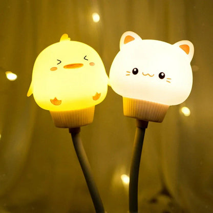 Cutely Animal Kids Night Light - Soft LED, Kids Room Lamp