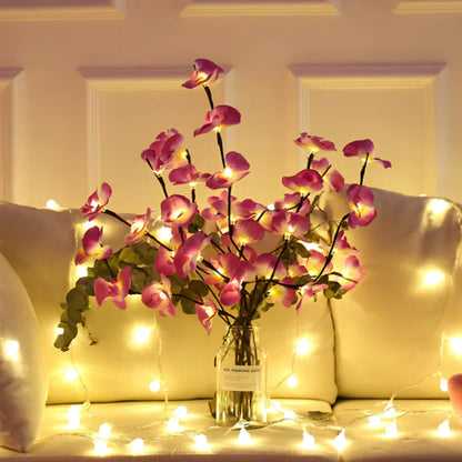 Lighted Flower Branches - LED Twig Lights, Warm White