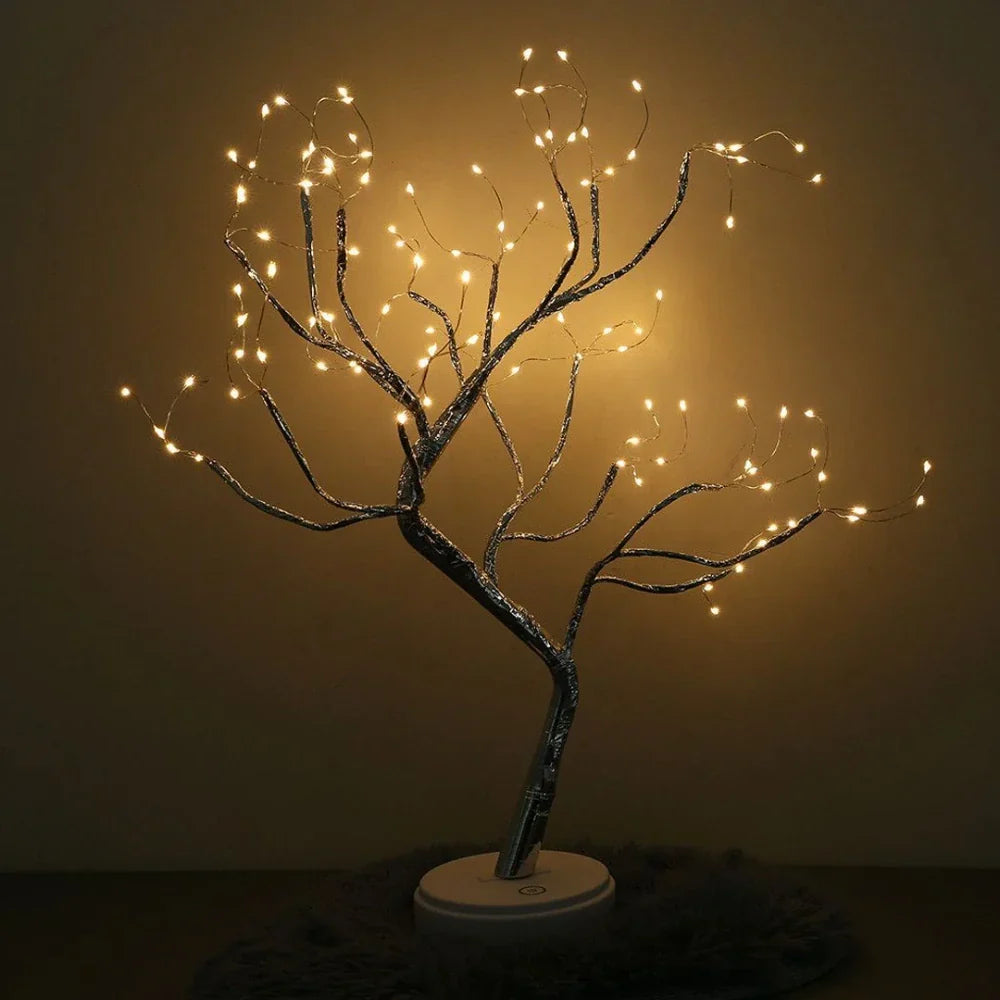 Fairy Light Tree Lamp - LED Bonsai Table Lamp, Warm White
