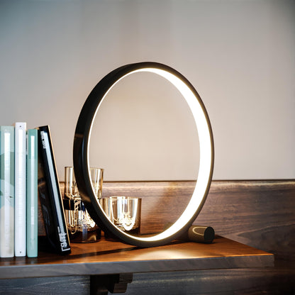 Halo Ring Nightstand Lamp - LED Nightstand Light, Dimmable