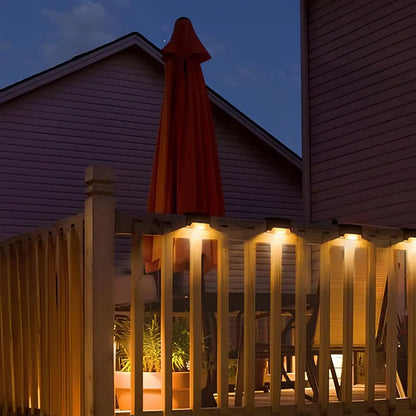 Solar Step Lights Pack - Dusk-to-Dawn, Warm Glow, No-Wiring