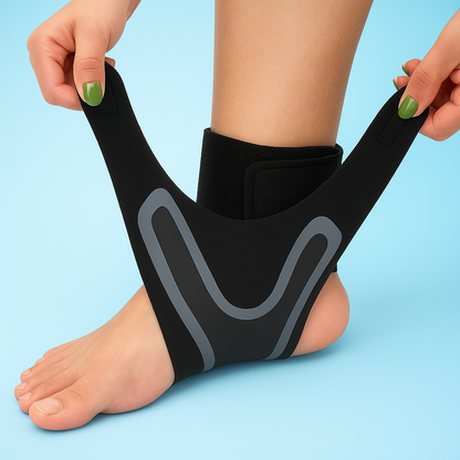Ankle Wrap Brace - Compression Support for Sprains, Swelling & Foot Pain
