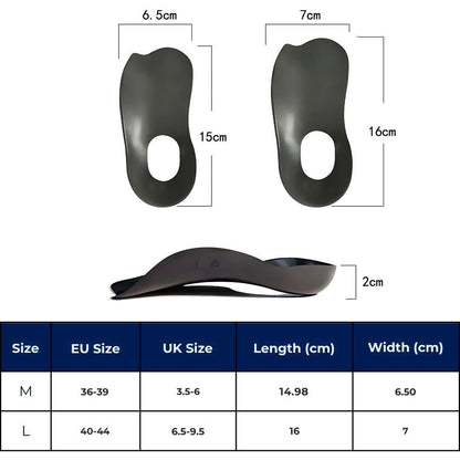 ArchEase Flat Feet Shoe Inserts - Insoles With Arch Support