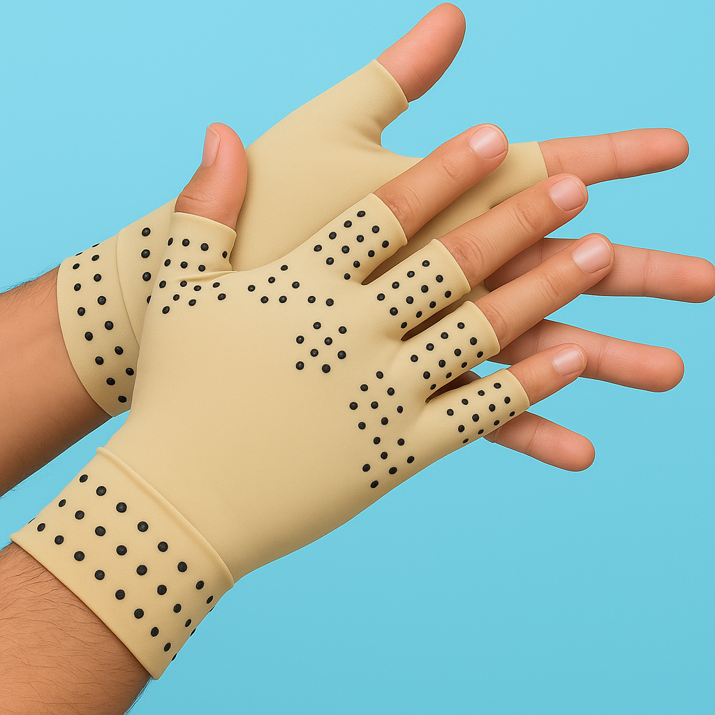 Arthritis Relief Gloves - Magnetic Compression for Hand Support & Swelling