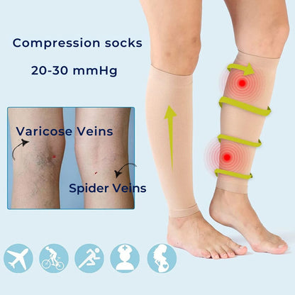 ComfortFlow Support Socks | Highly Elastic Calf Compression