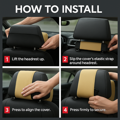 ComfyCruise Car Neck Pillow Headrest - Ergonomic Neck Support