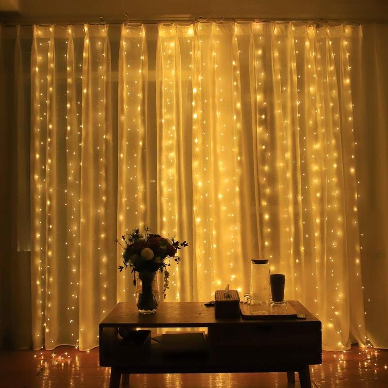 Fairy Curtain String Lights - Warm LED Curtain, Indoor/Outdoor