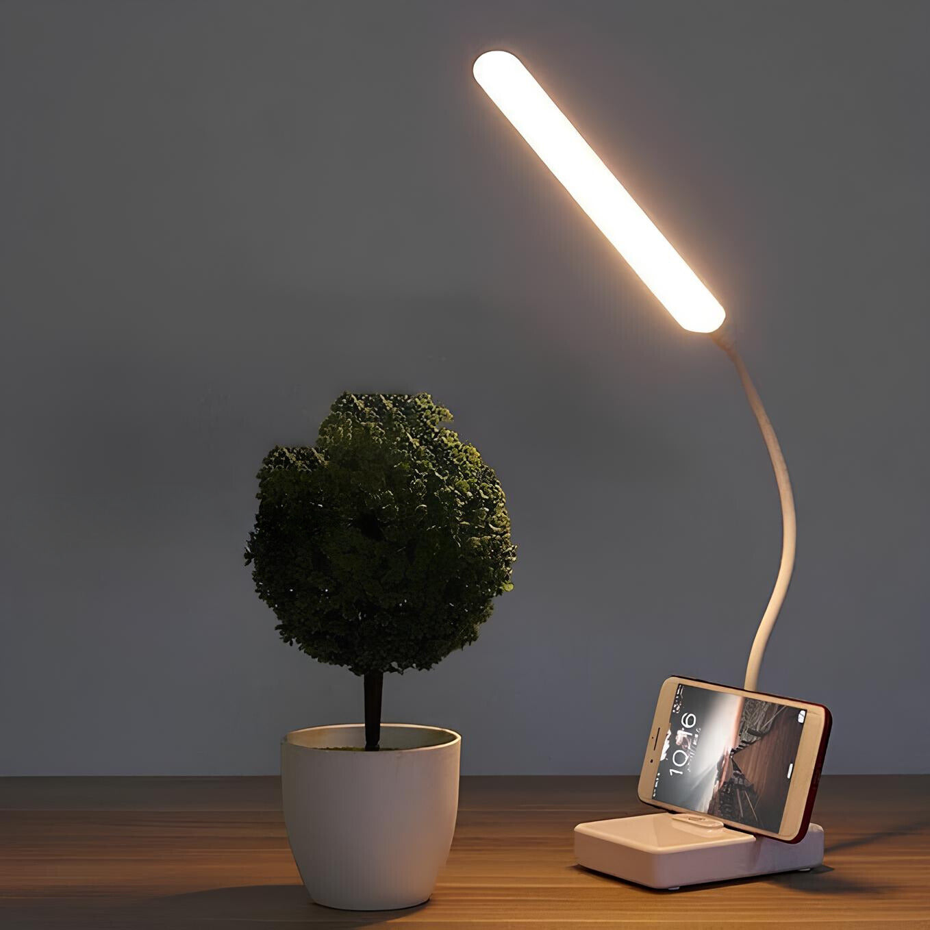 FlexiLight Desk Lamp - Flexible Arm LED, Dimmable