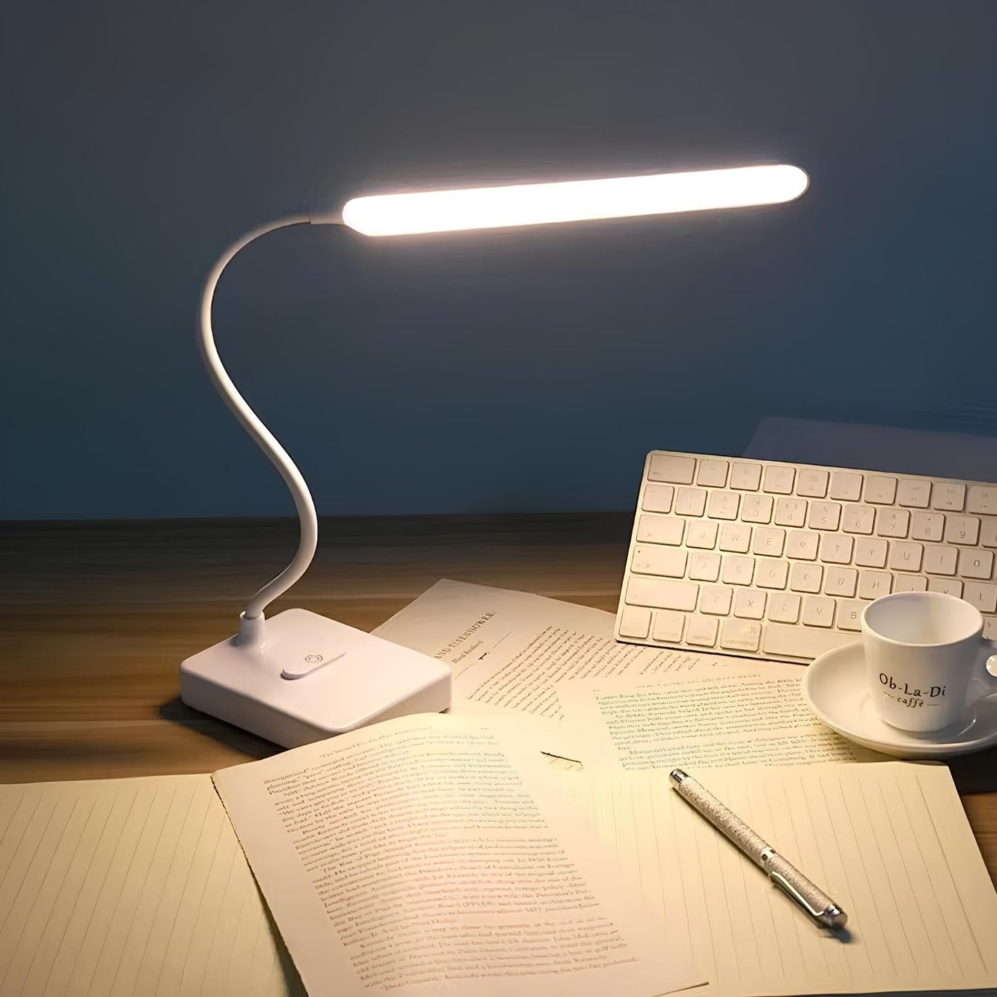 FlexiLight Desk Lamp - Flexible Arm LED, Dimmable