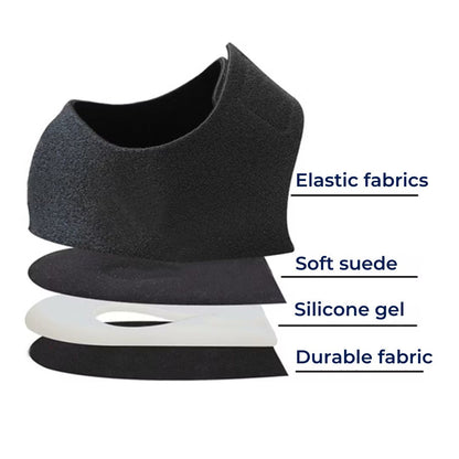 GelCush Heel Cups for Heel & Arch Support - Soft Gel Inserts