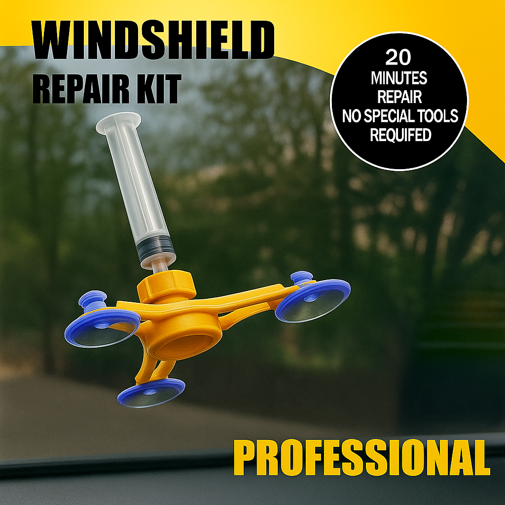 ProCrackFix Glass Repair Fluid – DIY Windshield Restoration Kit
