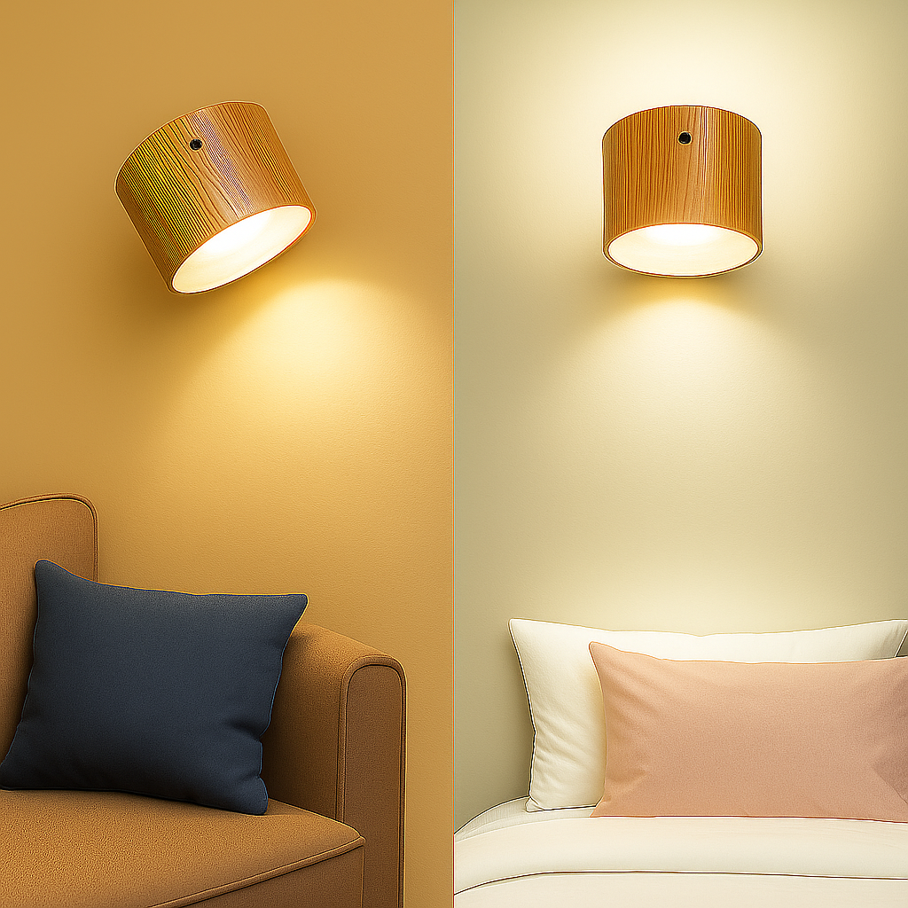 GlowMate Stick-On LED Wall Light  – No Screws or Wires, Just Stick & Glow