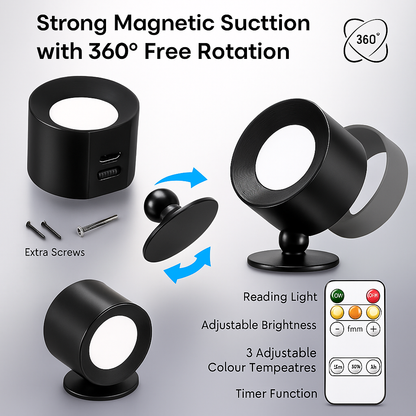 GlowMate Stick-On LED Wall Light  – No Screws or Wires, Just Stick & Glow