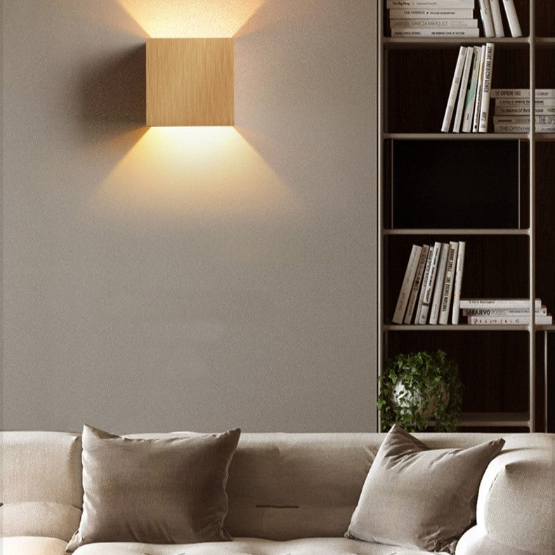 Elegant Cube Wall Light Sconce - Up/Down LED Accent Light