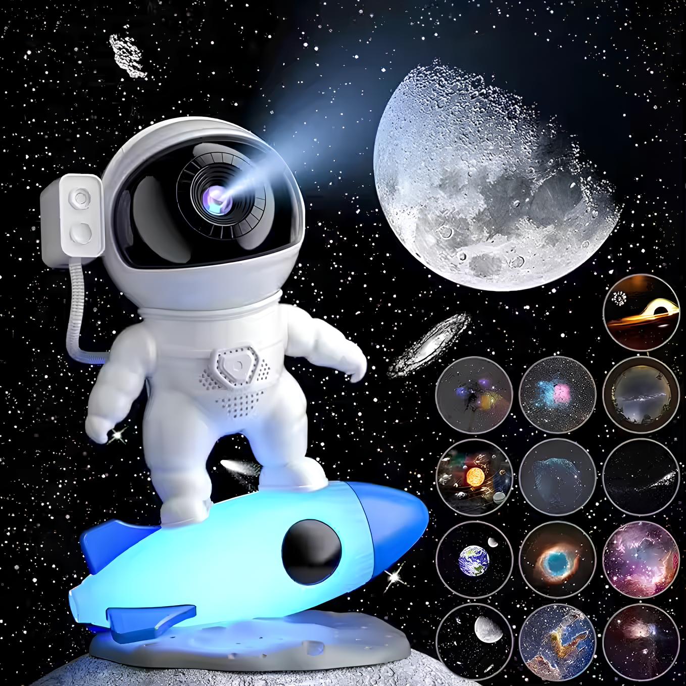 Astronaut Projection Galaxy Light - 13 HD Space Films