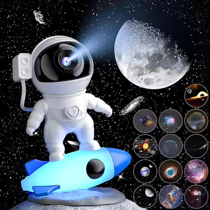 Astronaut Projection Galaxy Light - 13 HD Space Films