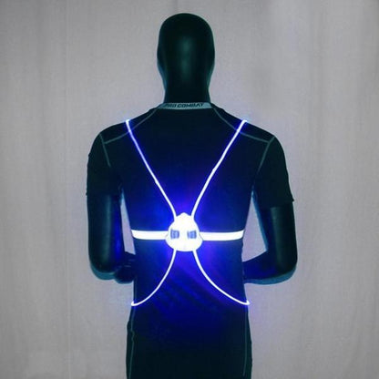 Lighted Running Vest - Flashing High Visibility Vest