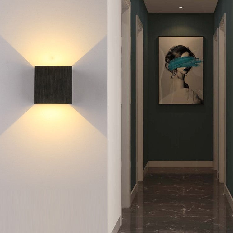 Elegant Cube Wall Light Sconce - Up/Down LED Accent Light