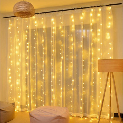 Fairy Curtain String Lights - Warm LED Curtain, Indoor/Outdoor