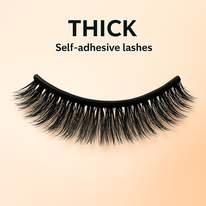 LashFlow Reusable 3s Stick-On Eyelashes – Natural Look, Zero Glue