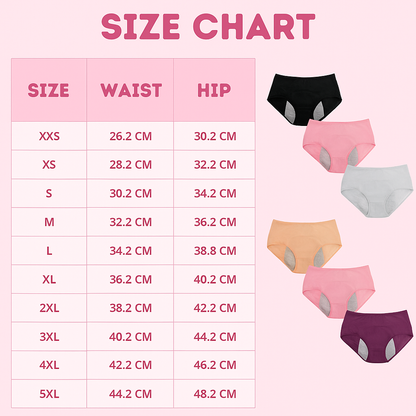 Leakproof Panties - 3 x Pairs Pack