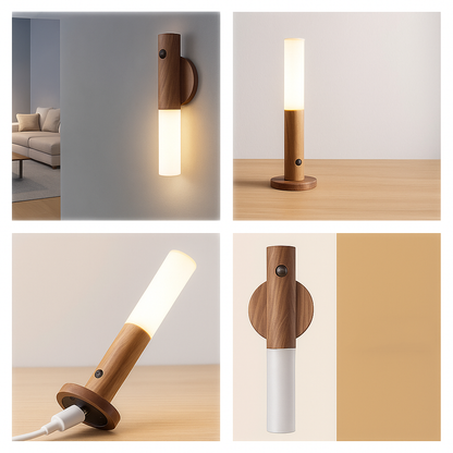 LumiSense Motion Sensor Wall Light – Rechargeable & Stick-On