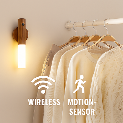 LumiSense Motion Sensor Wall Light – Rechargeable & Stick-On