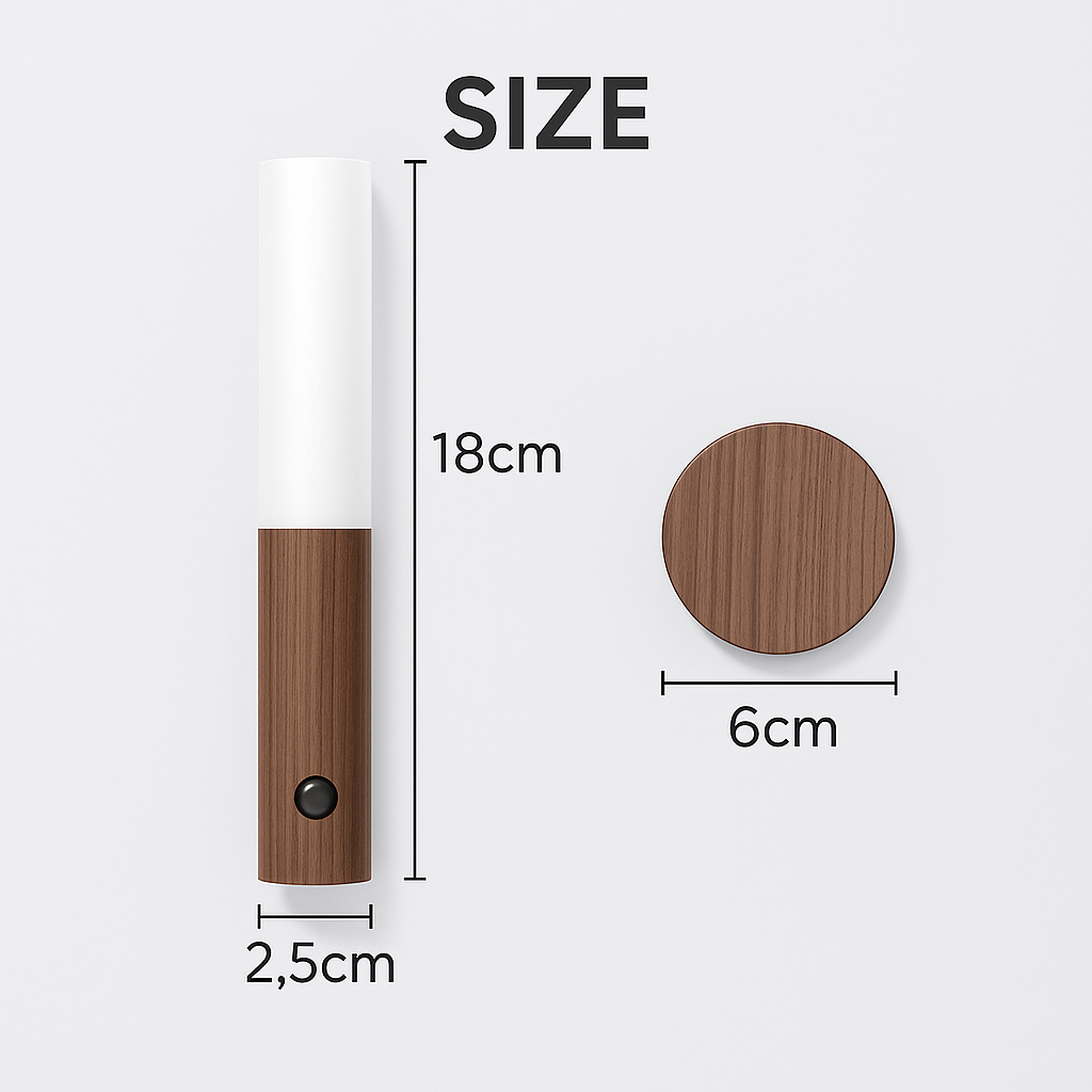 LumiSense Motion Sensor Wall Light – Rechargeable & Stick-On