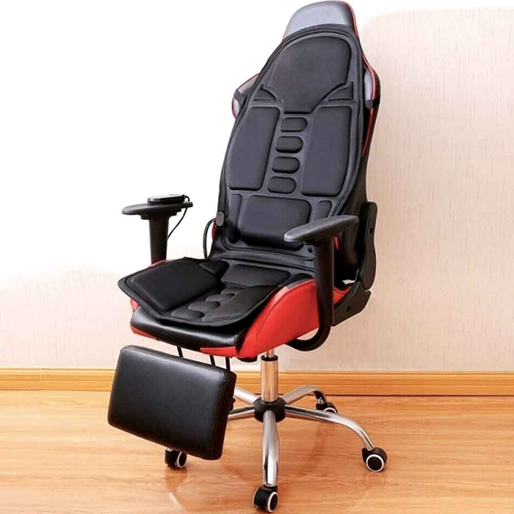 Heated Massage Seat Cover with Neck & Back Support - For Car and Home Use
