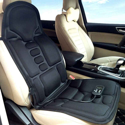 Heated Massage Seat Cover with Neck & Back Support - For Car and Home Use