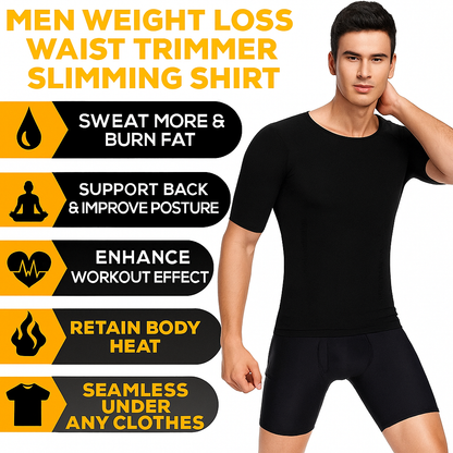 SculptMen Men's Body Shaper Slimming T-Shirt