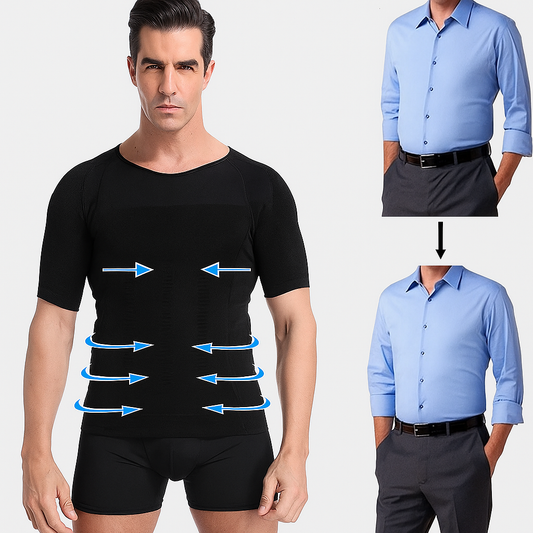 SculptMen Men's Body Shaper Slimming T-Shirt