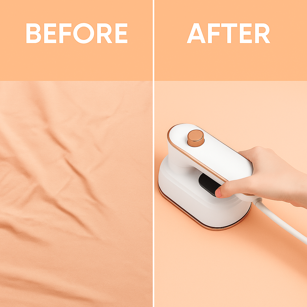 MiniSteam Iron - Portable, Travel-Friendly Clothes Iron