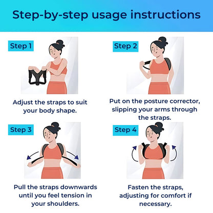 PerfectAlign Back Brace Posture Corrector Support - Adjustable