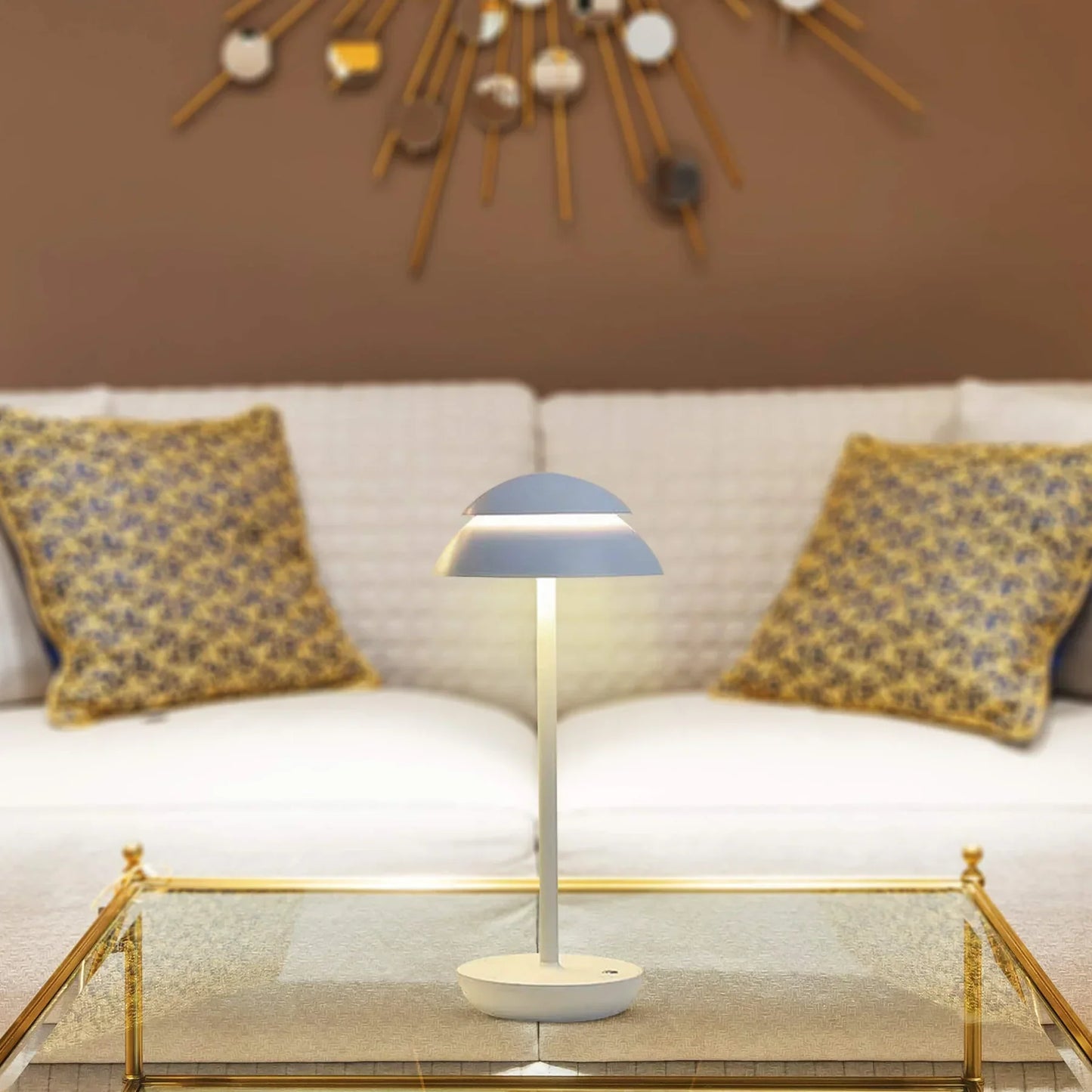 Luminous Prestige Table Lamp - Rechargeable LED, Nordic Minimalist