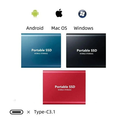 Super Fast External SSD 2TB - Mini SSD High-Speed Storage For Laptop And Pc
