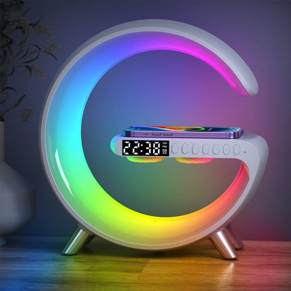 Wireless Charger Clock Speaker - RGB Ambient Light