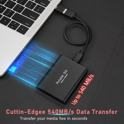 Super Fast External SSD 2TB - Mini SSD High-Speed Storage For Laptop And Pc