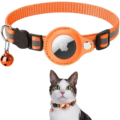 PawLocator Cat Tracking Collar - AirTag Compatible with GPS Holder