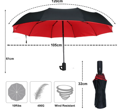 Windproof Storm Umbrella - Built for Rain and Wind