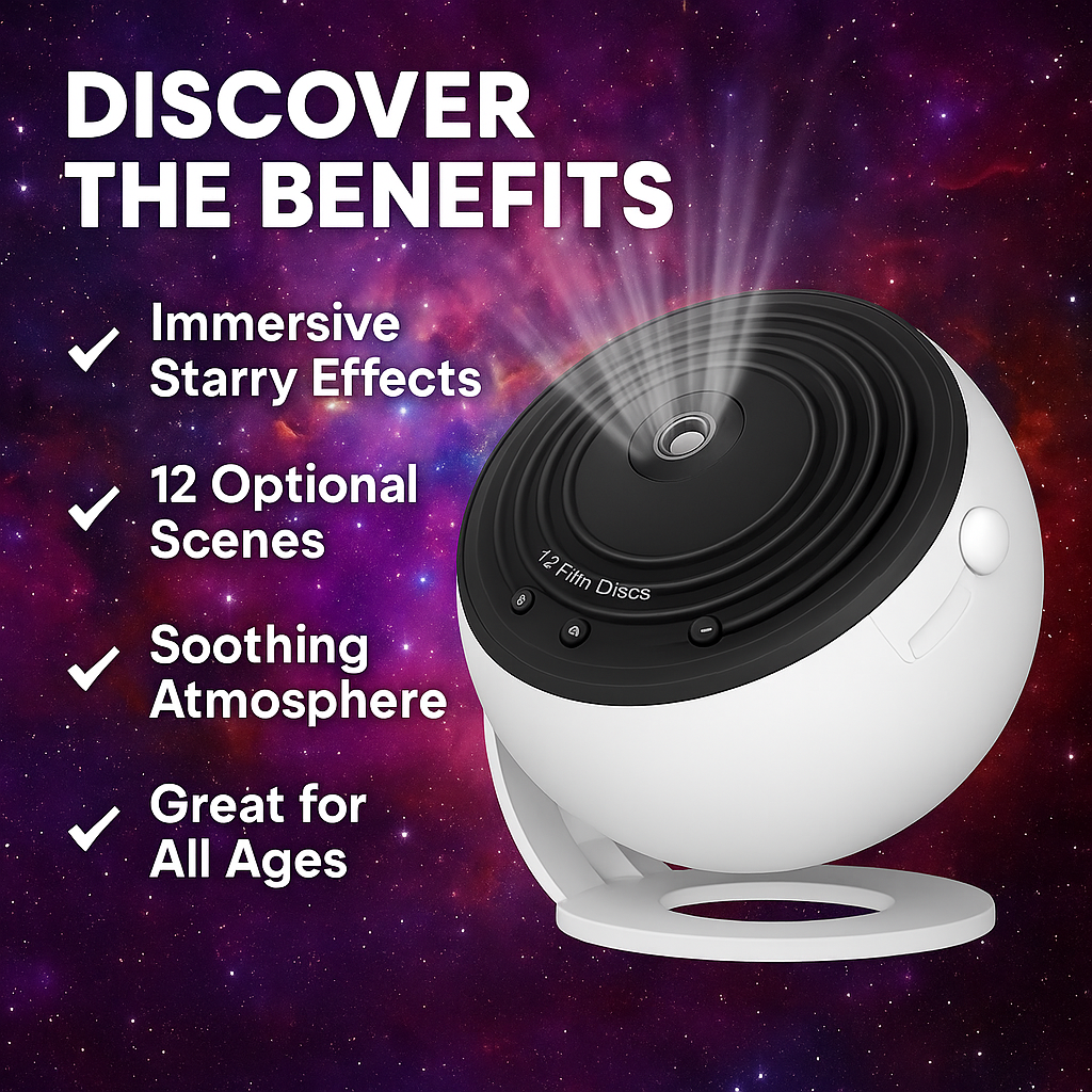 Space Projection Light Projector - Galaxy/Moon Pro Projector